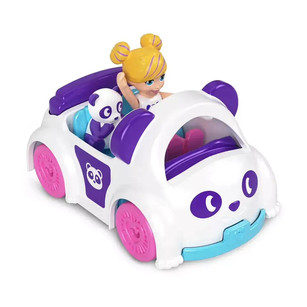 POLLY POCKET Doll & Vehicle PANDA CAR HKV56 thumbnail