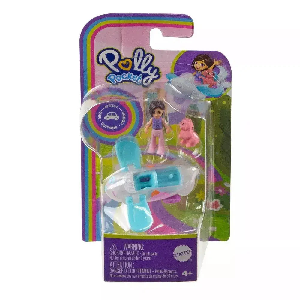 POLLY POCKET Doll & Vehicle airplane HRD42 thumbnail