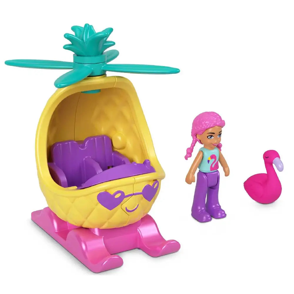 POLLY_POCKET_Doll_Vehicle_PINEAPPLE_COPTER