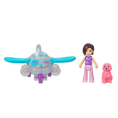 POLLY POCKET Doll & Vehicle airplane HRD42