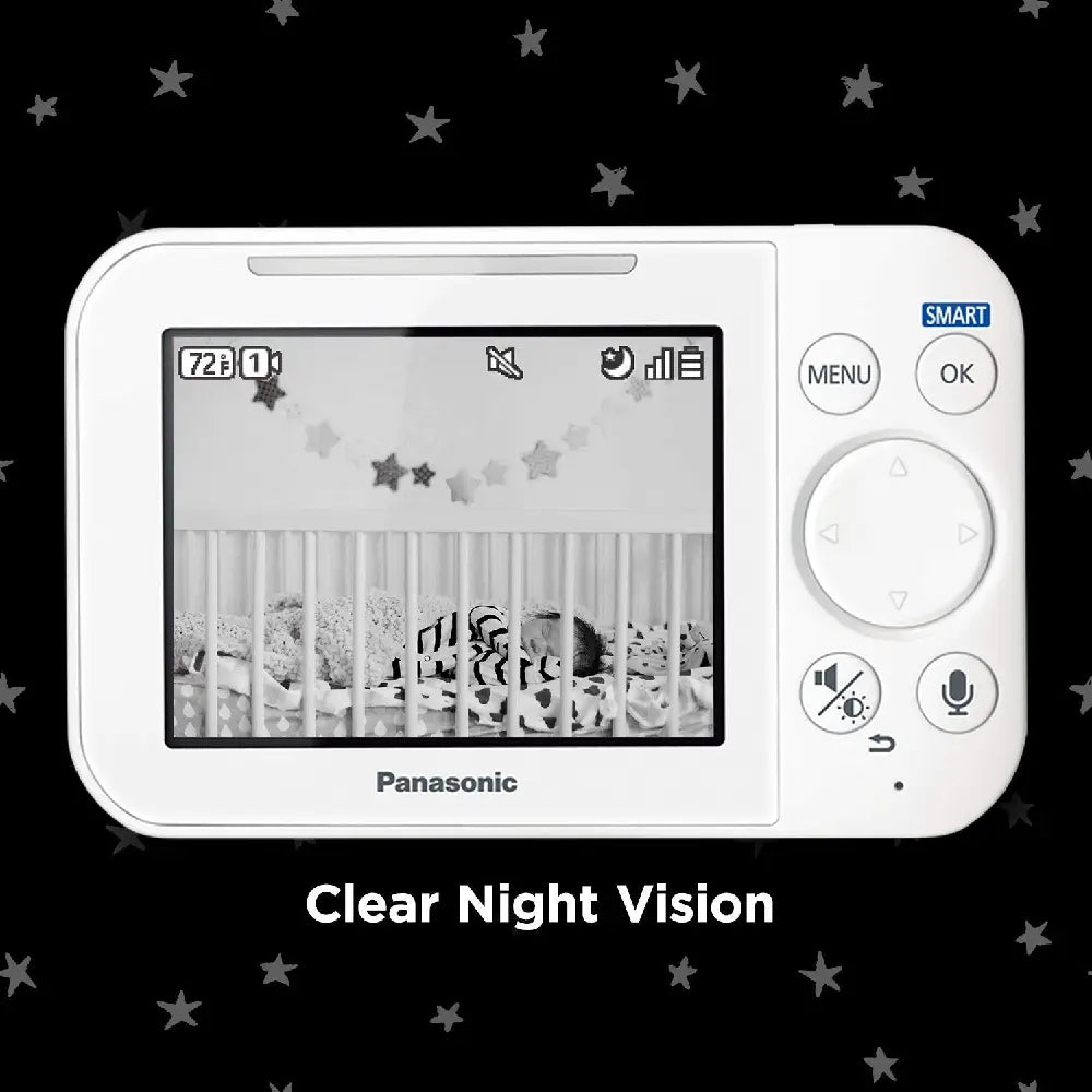 Panasonic Baby Monitor with Camera and Audio, White KXHN4101W thumbnail