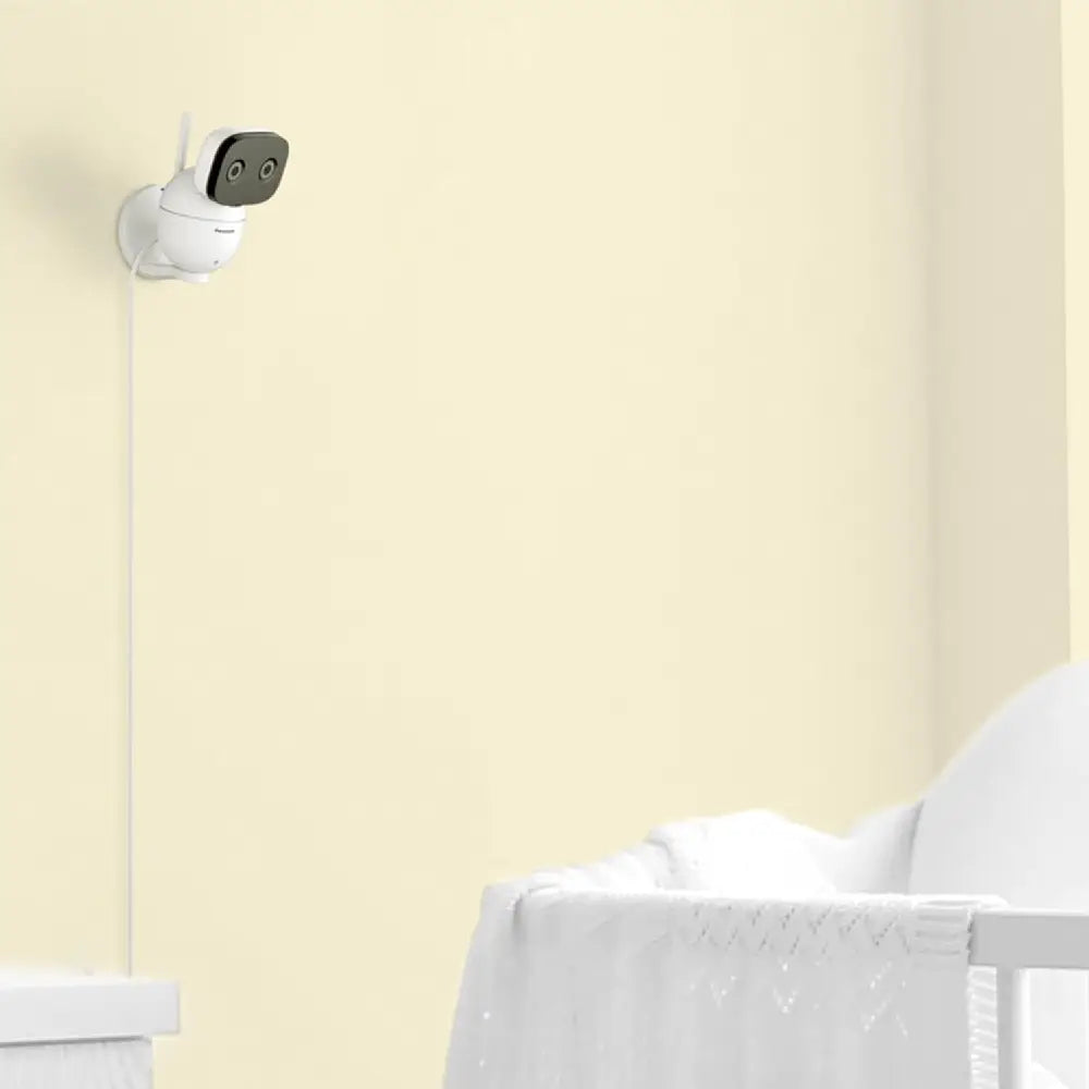 Panasonic Baby Monitor with Camera and Audio, White KXHN4101W thumbnail