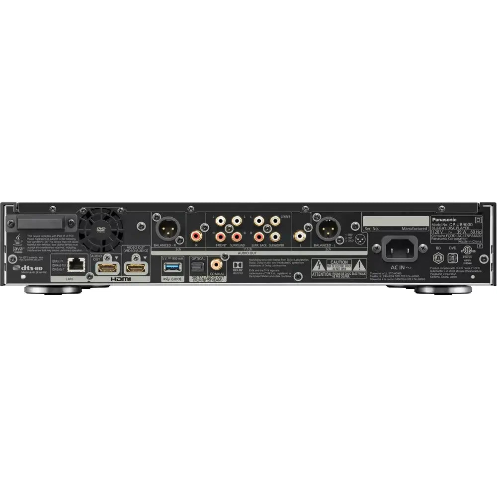 Panasonic DP-UB9000 Reference Class 4K Ultra HD Blu-ray Player with HDR10+ and Dolby Vision Playback DP-UB9000-PC1 thumbnail