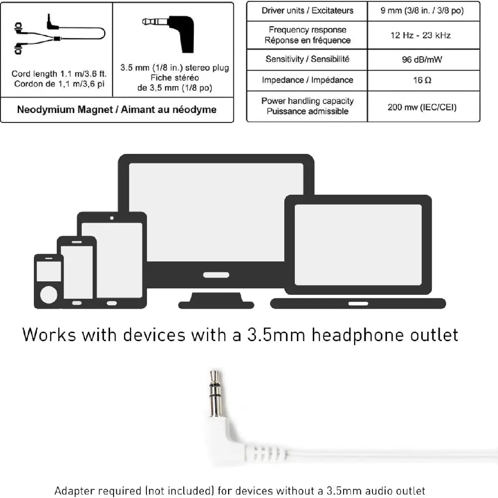 Panasonic Ergo-Fit In-Ear Earbud  Headphones SILVER RP-HJE120-S thumbnail