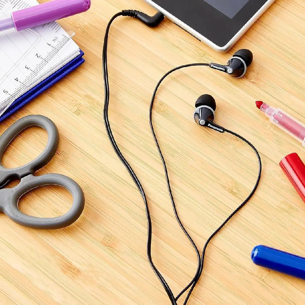 Panasonic Wired Earphones 3.5 mm Jack Black RP-HJE125-K thumbnail