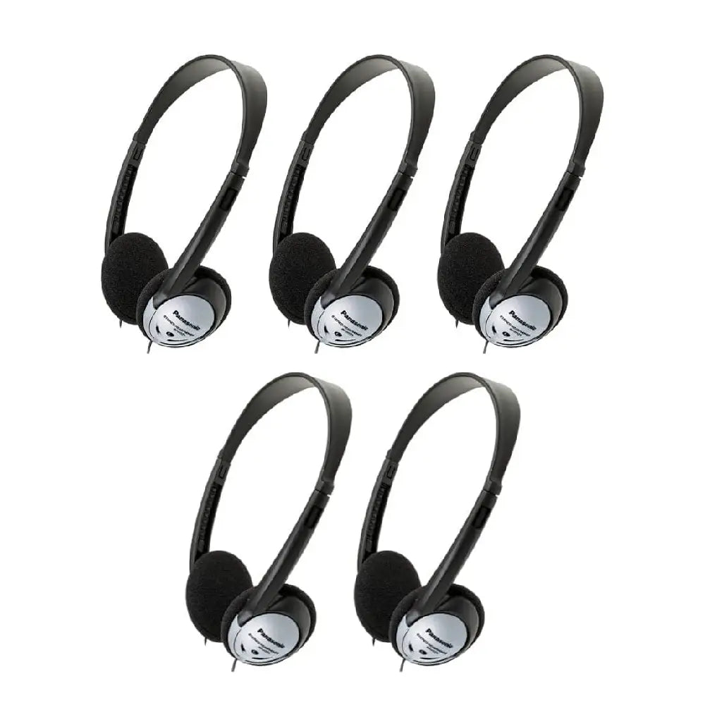 Panasonic RP-HT21 Lightweight Headphone, Wired 5 PACK RP-HT21-X5 thumbnail