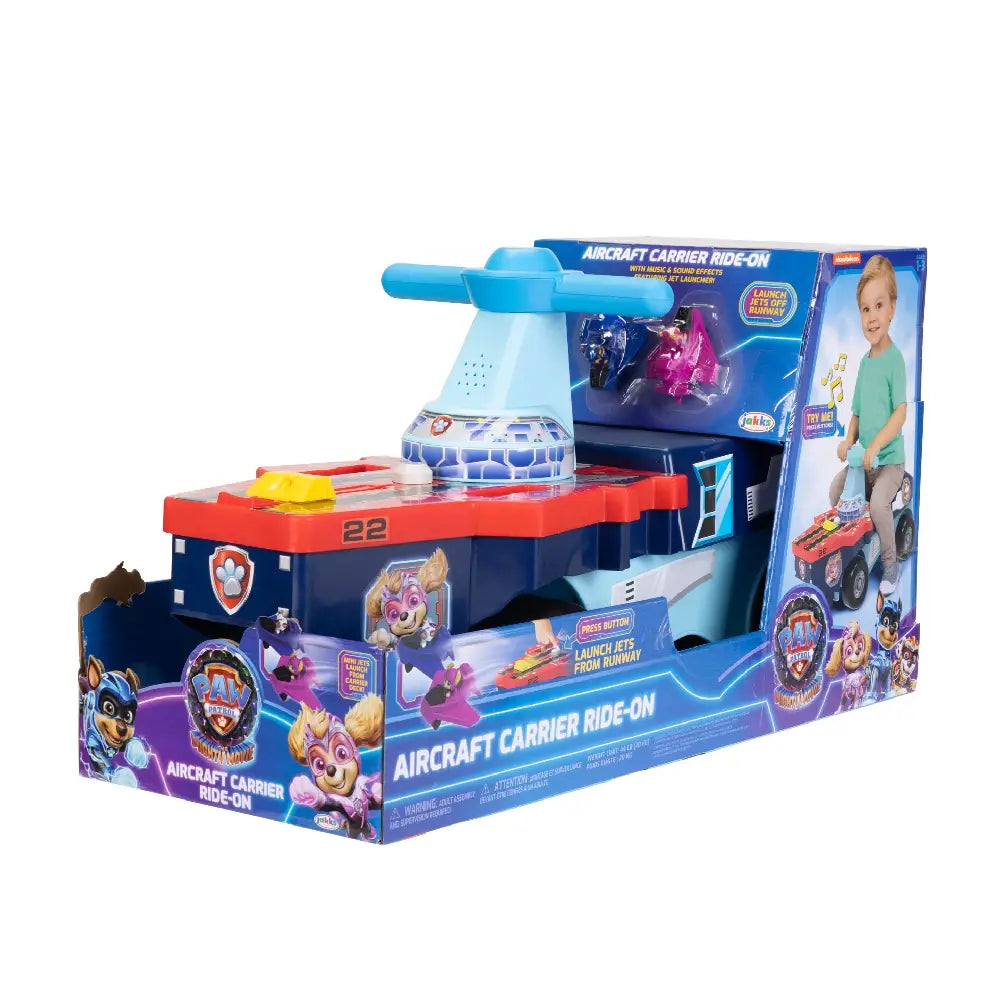 Paw Patrol Aircraft Carrier Ride on with Two Launchable Jet PW-51187 thumbnail