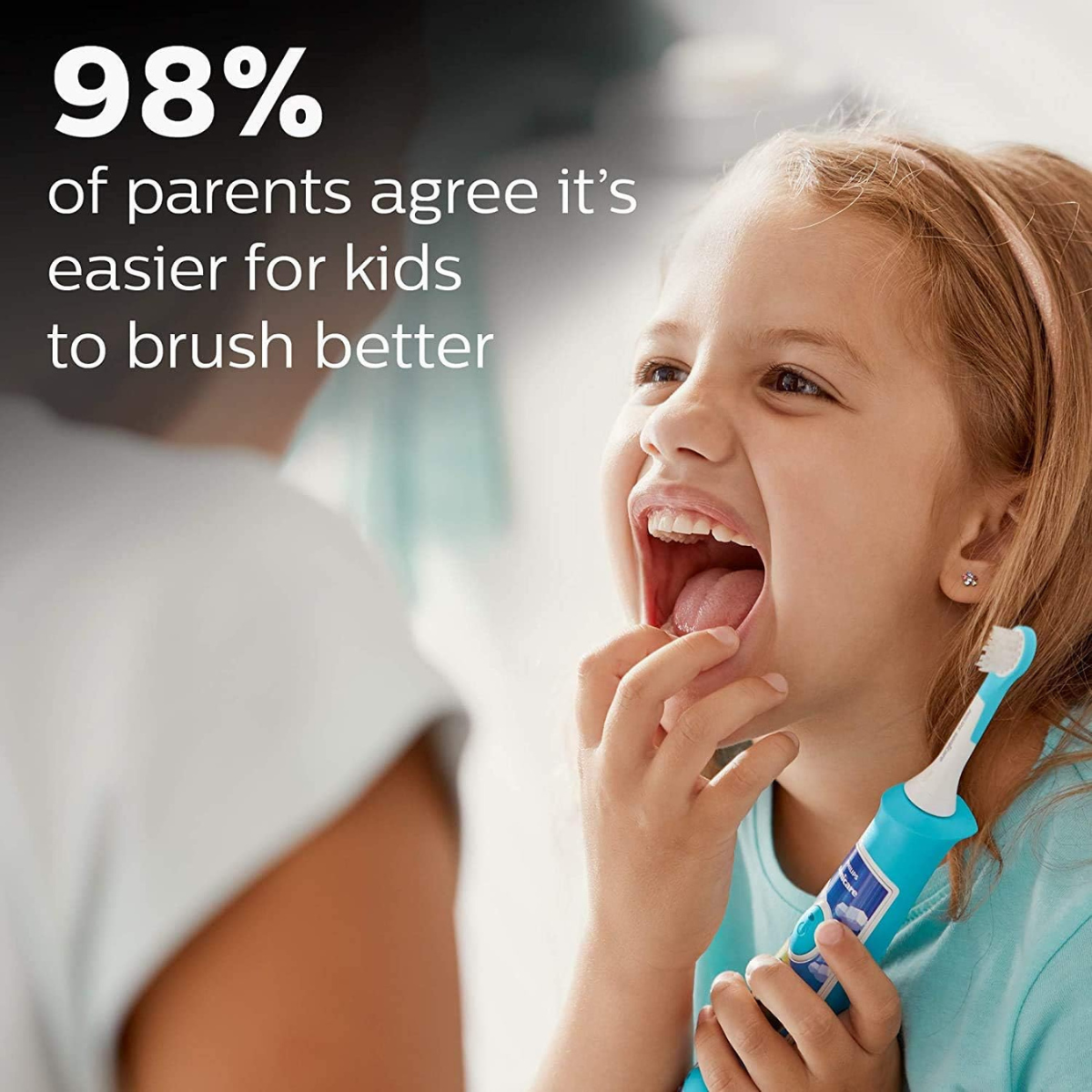 Philips Sonicare for Kids 3+ Bluetooth Connected Rechargeable Electric Power Toothbrush, Interactive Brushing App, Gentle Sonic Cleaning, Pink thumbnail