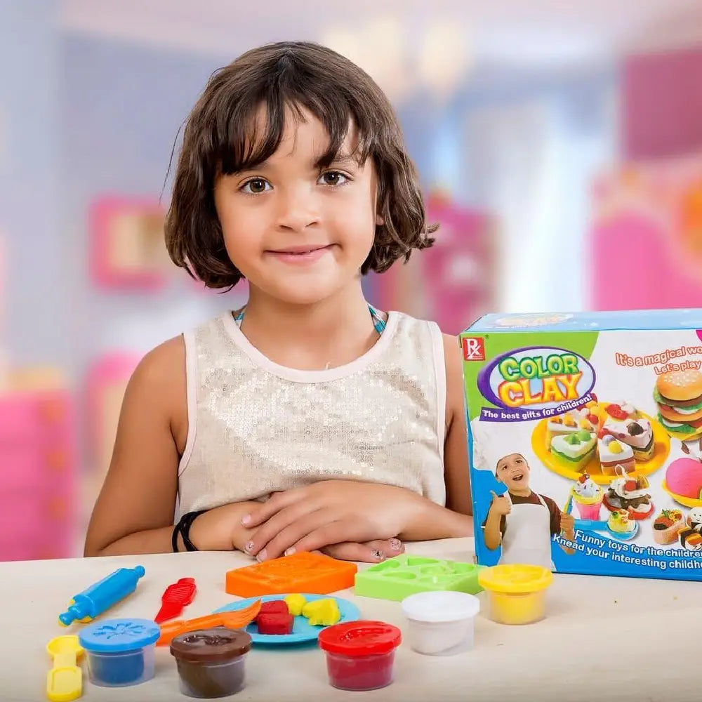 Play Baby Super Soft Clay Create All Kinds of Yummy Foods PB-726D-1 thumbnail