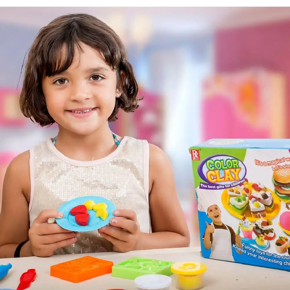 Play Baby Super Soft Clay Create All Kinds of Yummy Foods PB-726D-1 thumbnail