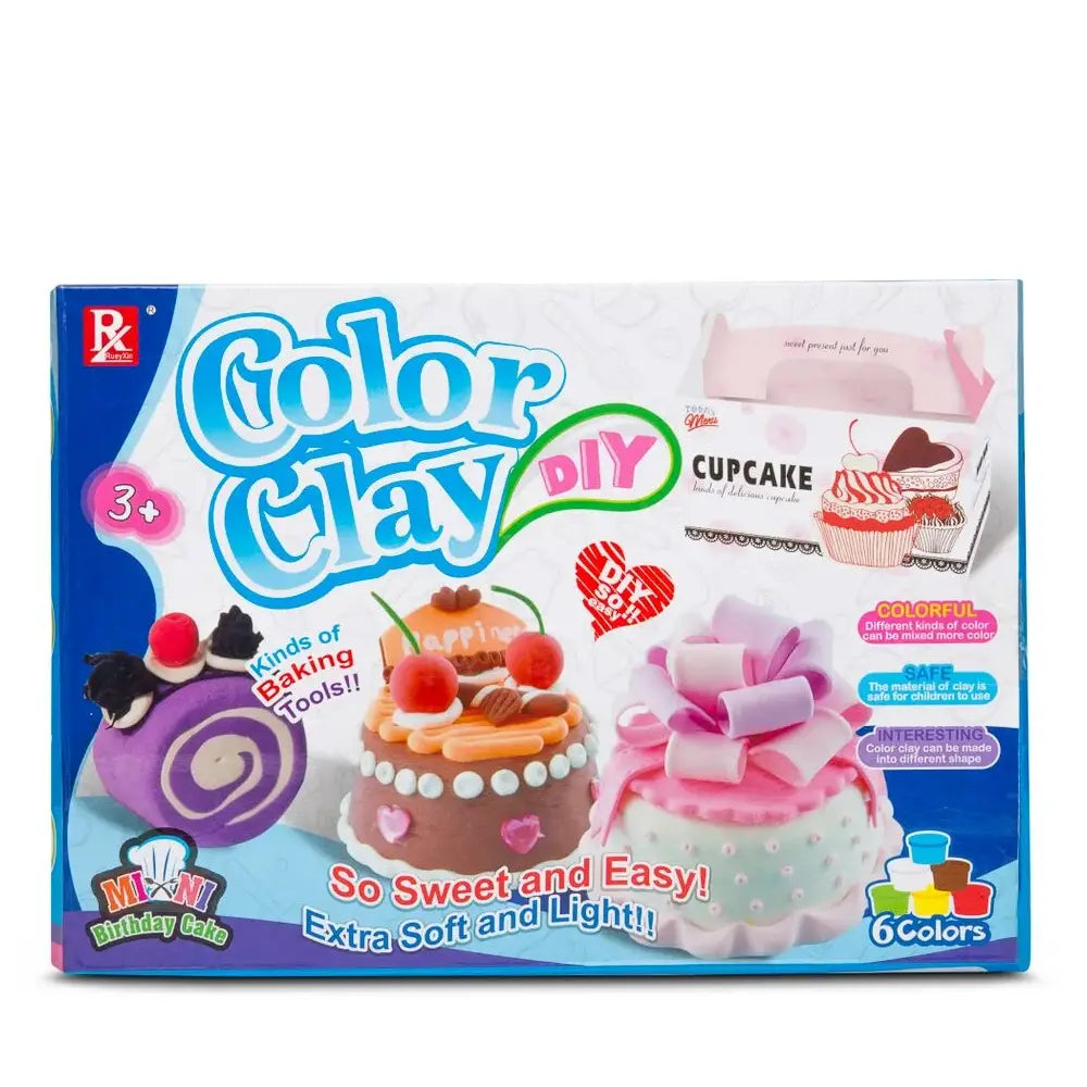 Play Baby Super Soft Clay Mini Birthday Cake Set PB-728-3 thumbnail
