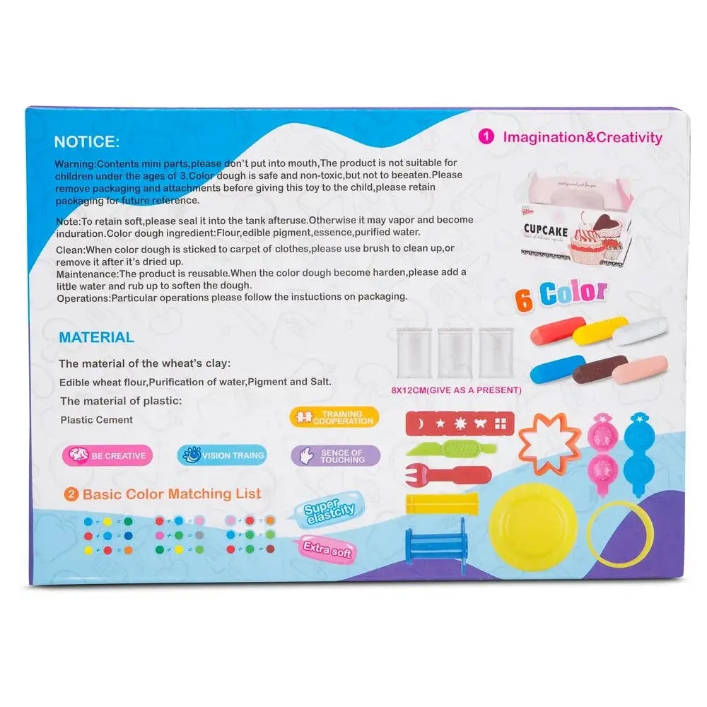 Play Baby Super Soft Clay Mini Birthday Cake Set PB-728-3 thumbnail