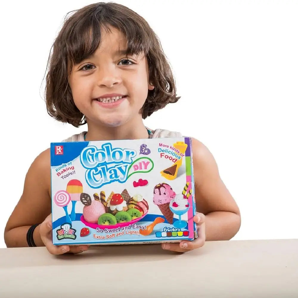 PlayBabyToys DIY Mini Ice Cream Set Shop Clay Collection 728B-1 thumbnail