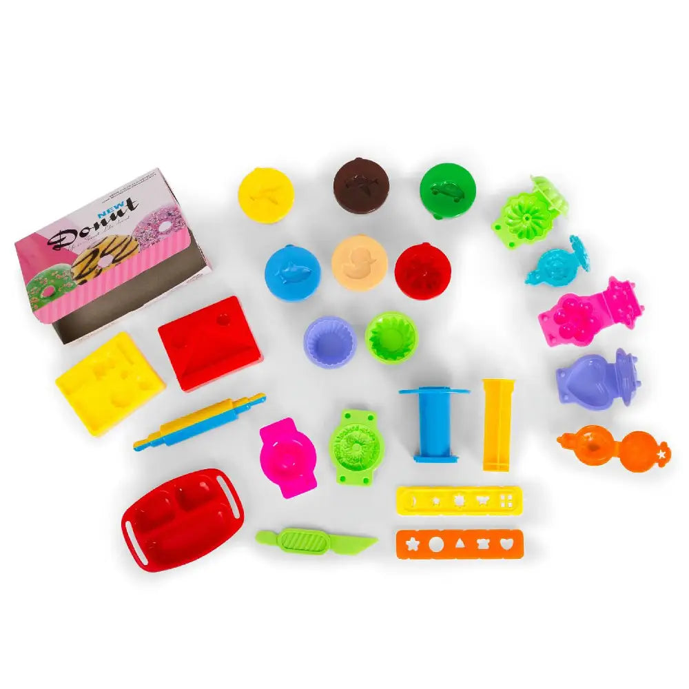 Play Baby Toys DIY Super Soft Clay Collection, Fast Food Series - Cupcake And Doughnut Set - So Yummy And Sweet PB-728E-2 thumbnail