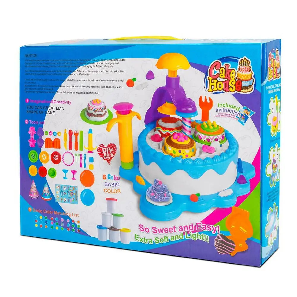 Play Doh Style DIY Super Soft Clay Chef Deluxe Series Cake House Play Dough PB-729A-2 thumbnail