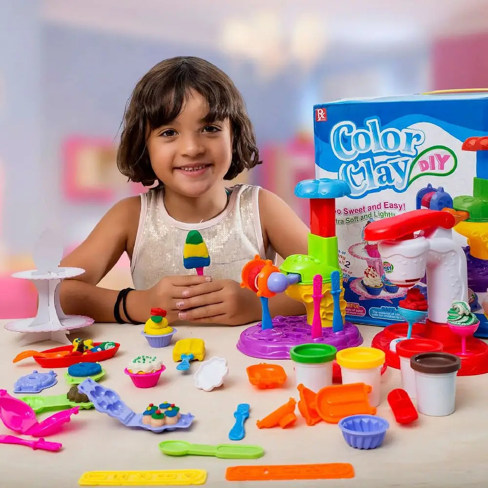 Play Doh Style DIY Super Soft Clay Chef Deluxe Series Ice Cream Play Dough PB-729A-1 thumbnail