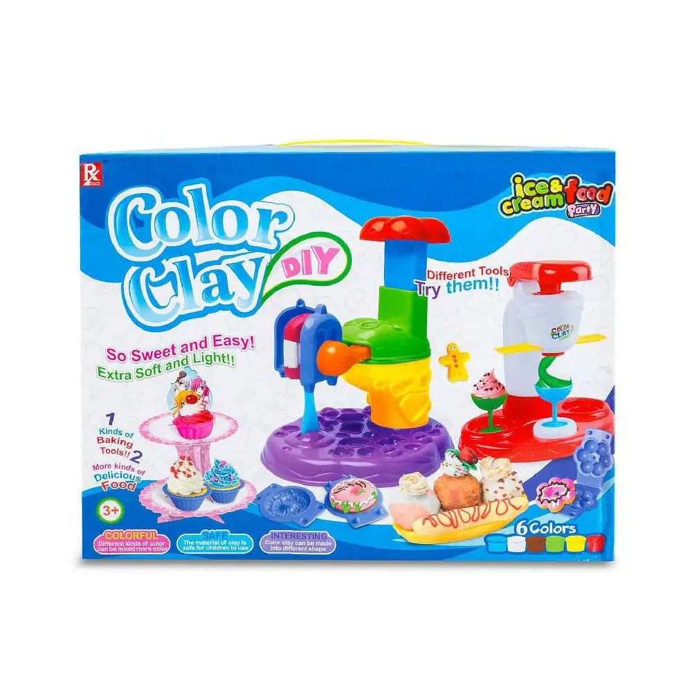 Play Doh Style DIY Super Soft Clay Chef Deluxe Series Ice Cream Play Dough PB-729A-1 thumbnail