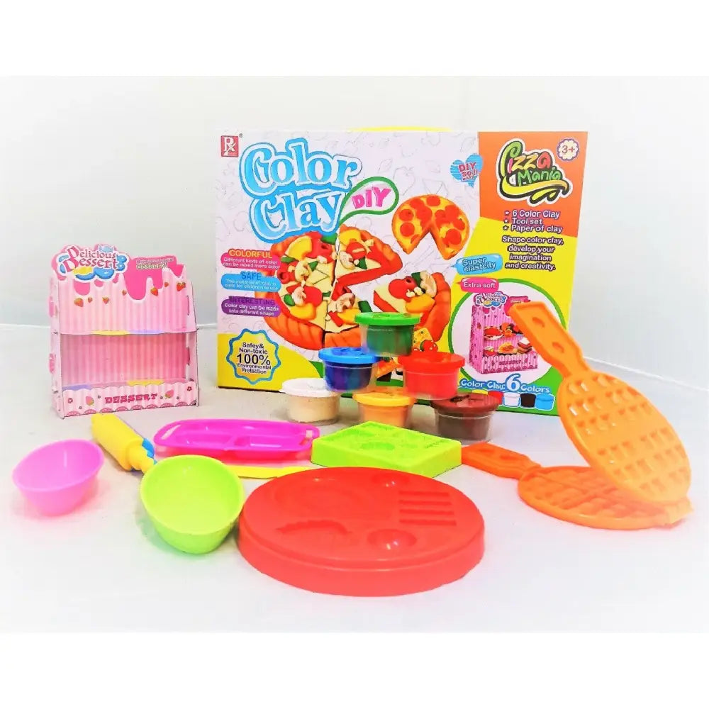 Play Doh Style DIY Super Soft Clay Collection Fast Food Waffle Play Dough 728E-1 thumbnail
