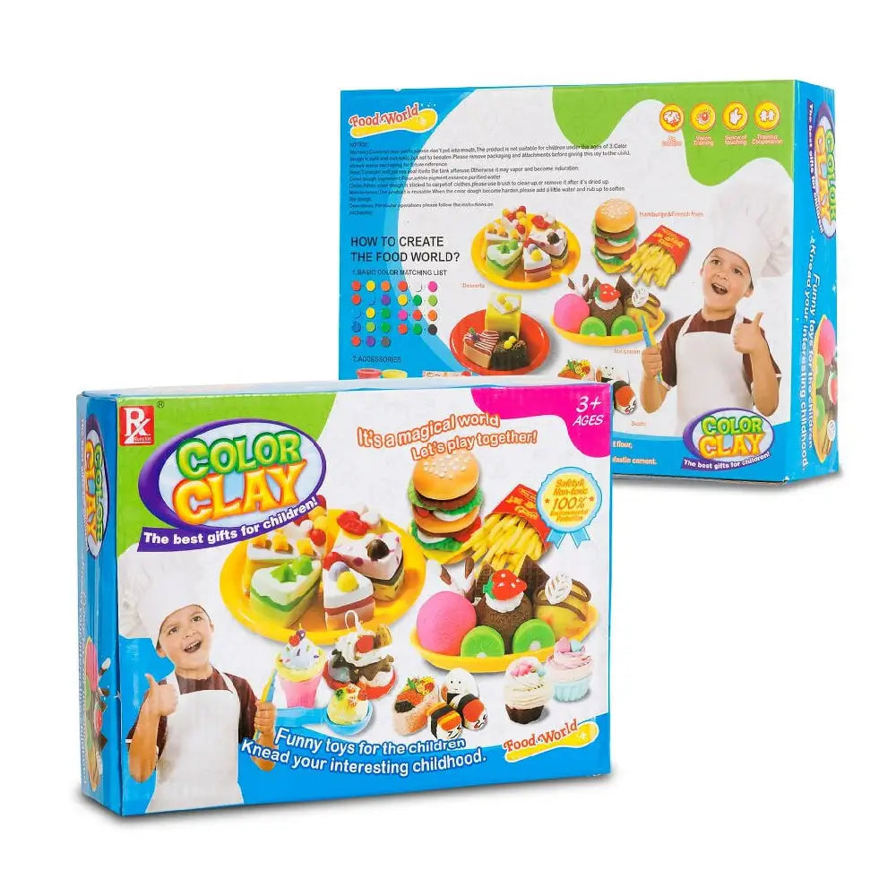 Play Baby Super Soft Clay Create All Kinds of Yummy Foods PB-726D-1