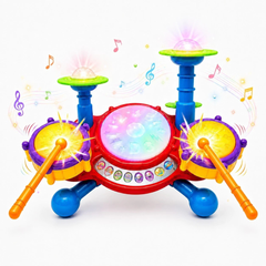 Play Baby Toddler Jazz Drum Set Kids Musical Electronic