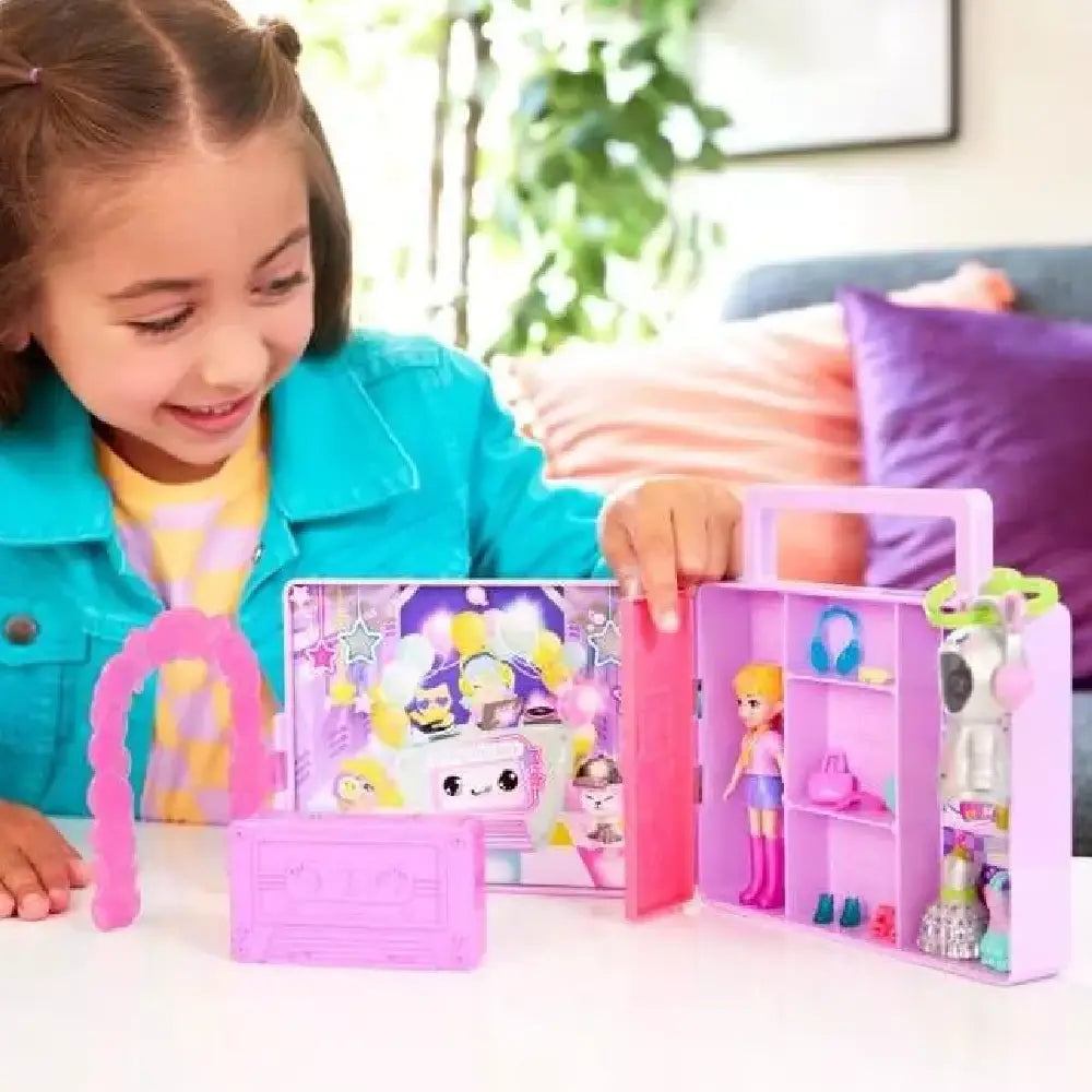 Polly Pocket Doll & Playset, Disco Dance Fashion Reveal HRD65 thumbnail