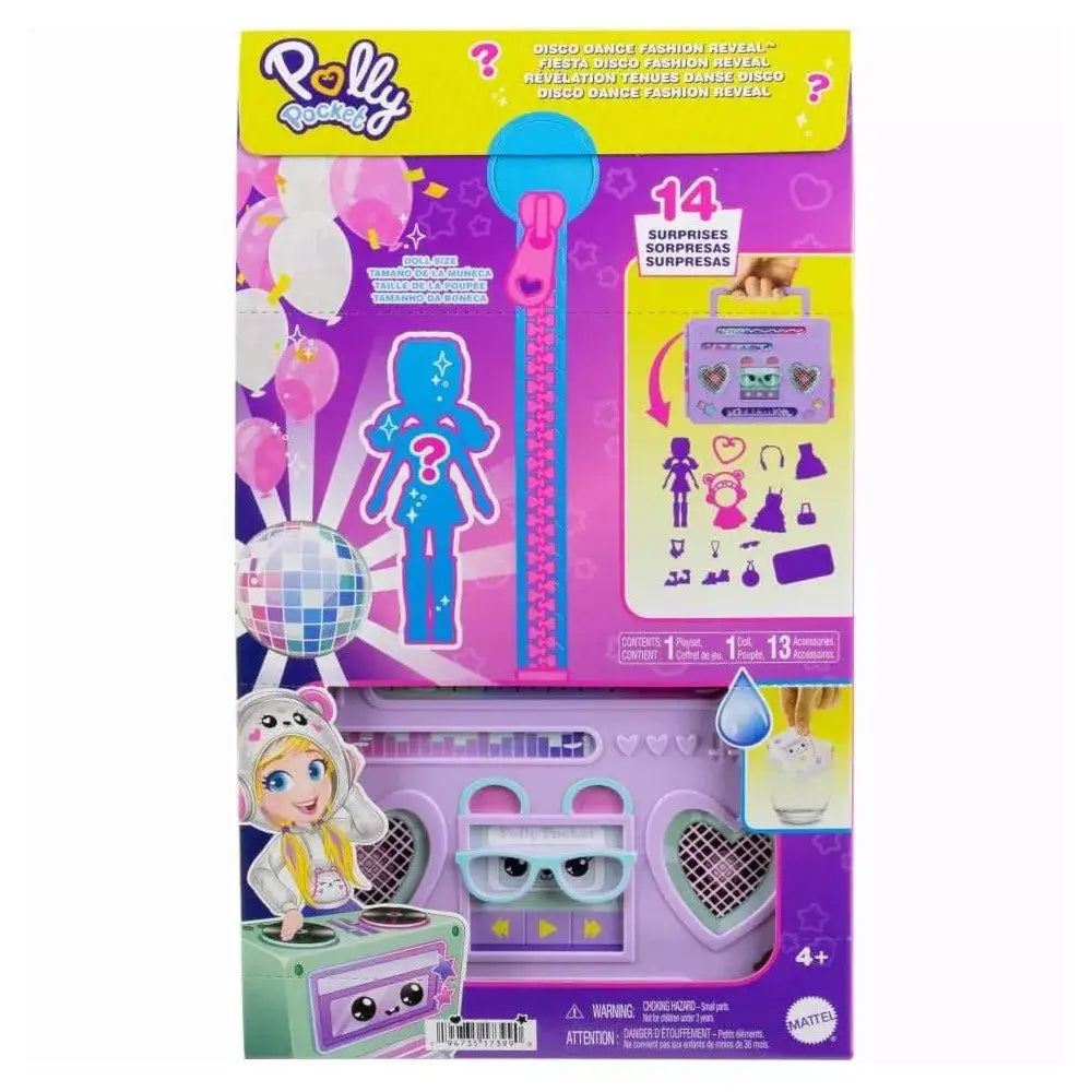 Polly Pocket Doll & Playset, Disco Dance Fashion Reveal HRD65 thumbnail