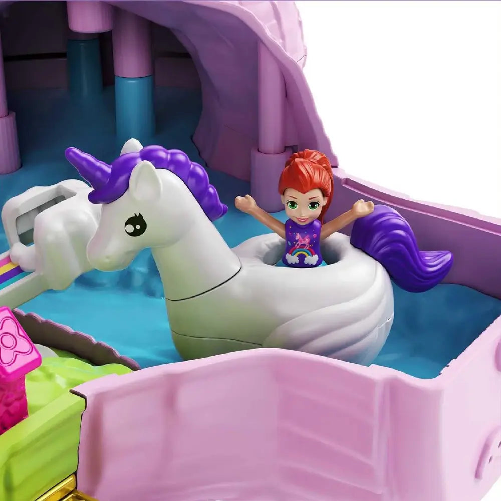 Polly Pocket Unicorn Party Playset GKL24 thumbnail