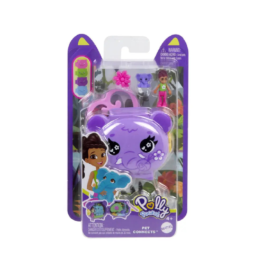 Polly Pocket PET COLLECTION Elephant JCB19 thumbnail
