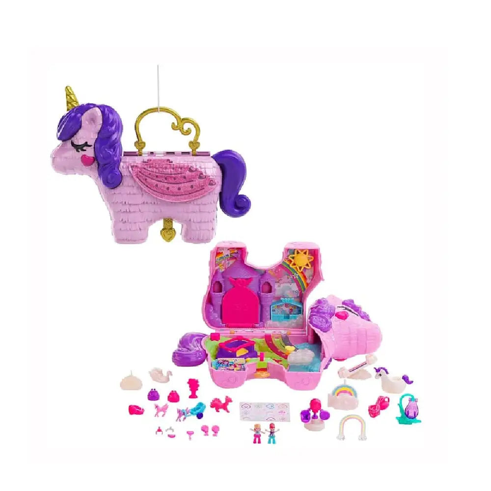 Polly Pocket Unicorn Party Playset GKL24 thumbnail