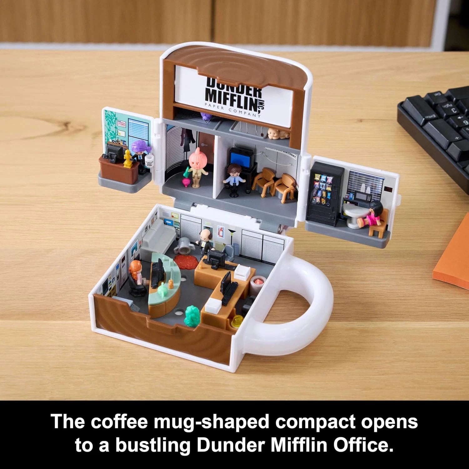 Polly Pocket x The Office Compact Playset 6 Character Dolls and 9 Accessories thumbnail