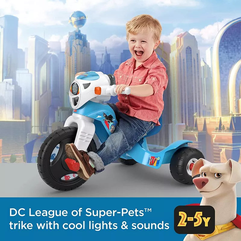 Power Wheels DC League of Super-Pets Lights & Sounds Trike ride-on tricycle thumbnail