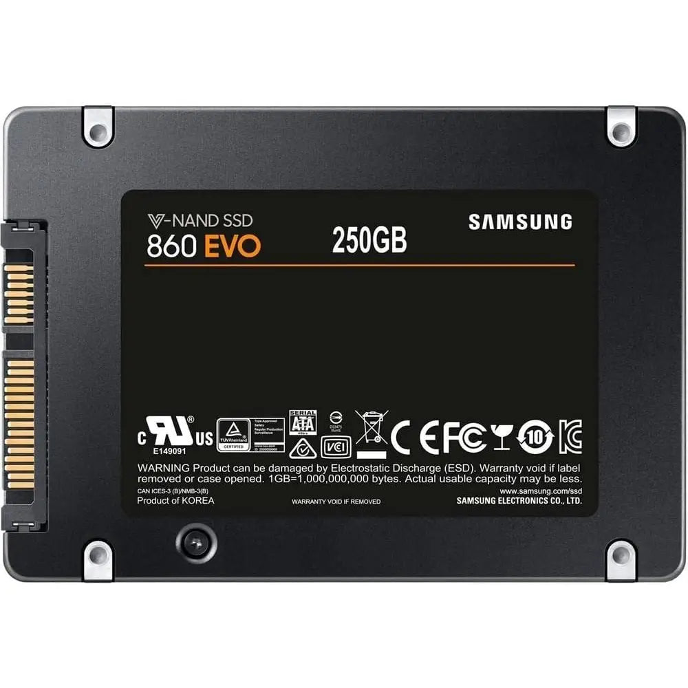 Samsung 860 EVO  250GB 2.5' SSD SATA Internal Solid State Drive MZ-76E250 thumbnail
