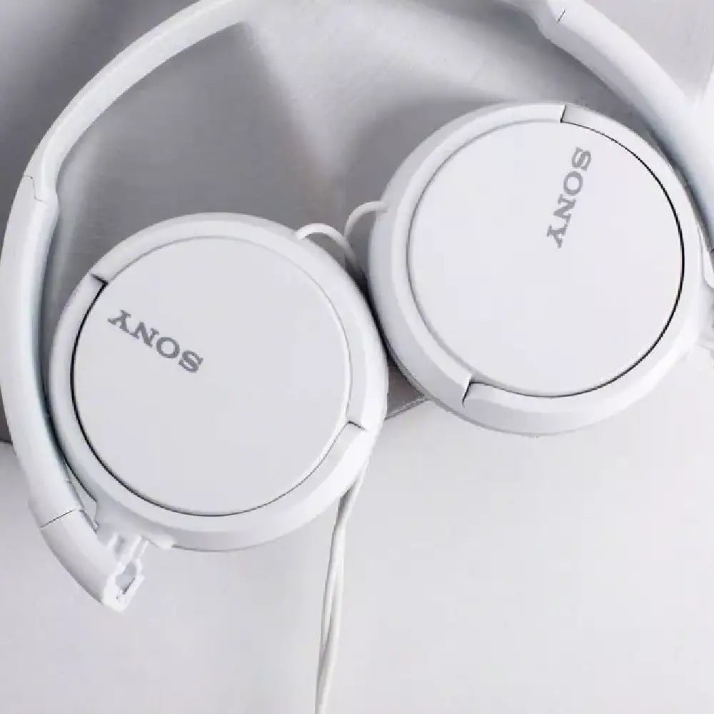 Sony Headphone Over-Head MDR-ZX110 Stereo Extra Bass [White With mic] MDR-ZX110AP/W thumbnail