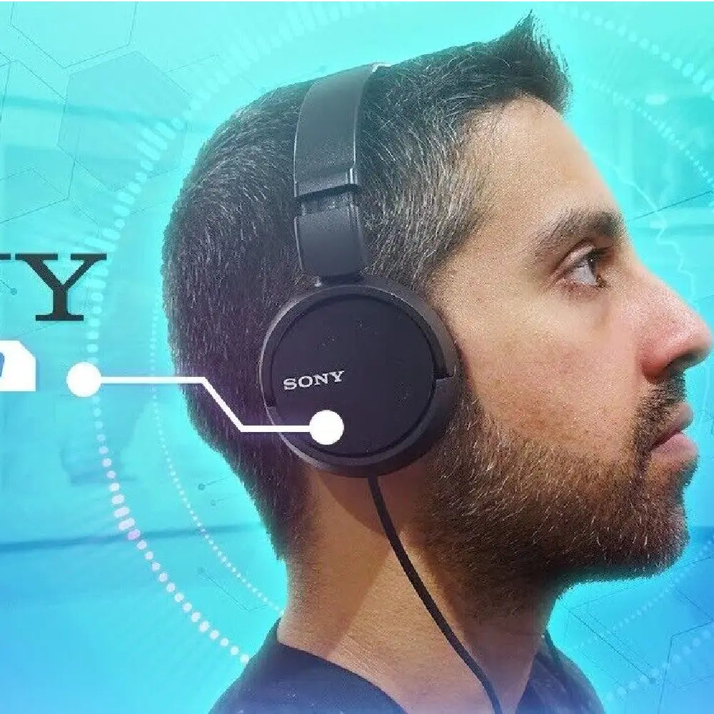 Sony Headphone Over-Head  Stereo Extra Bass [Black with mic] MDR-ZX110AP/BLK thumbnail