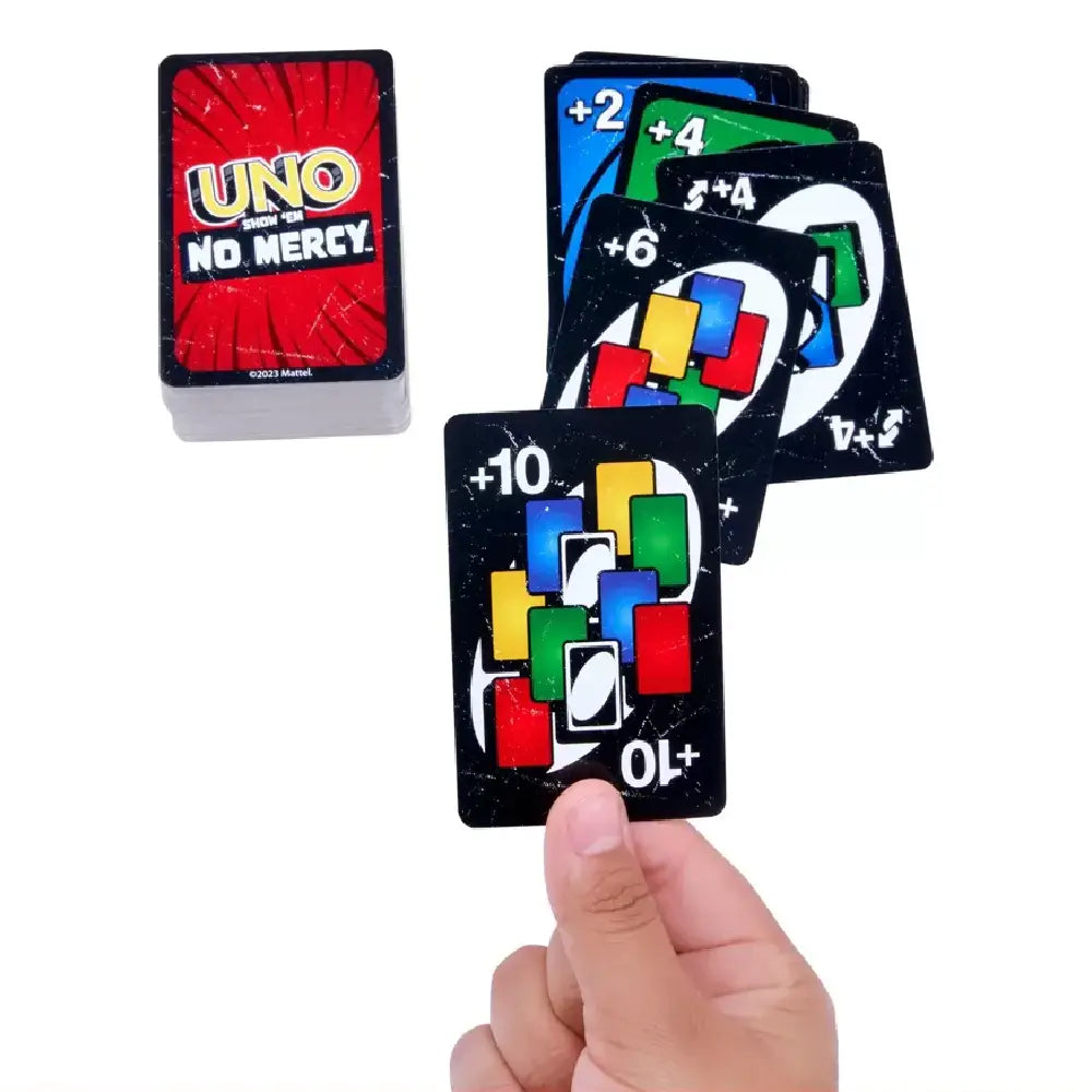 UNO All Wild, UNO Show ‘em No Mercy, UNO Dare Adults Only 3 Card Game Bundle JFH15 thumbnail