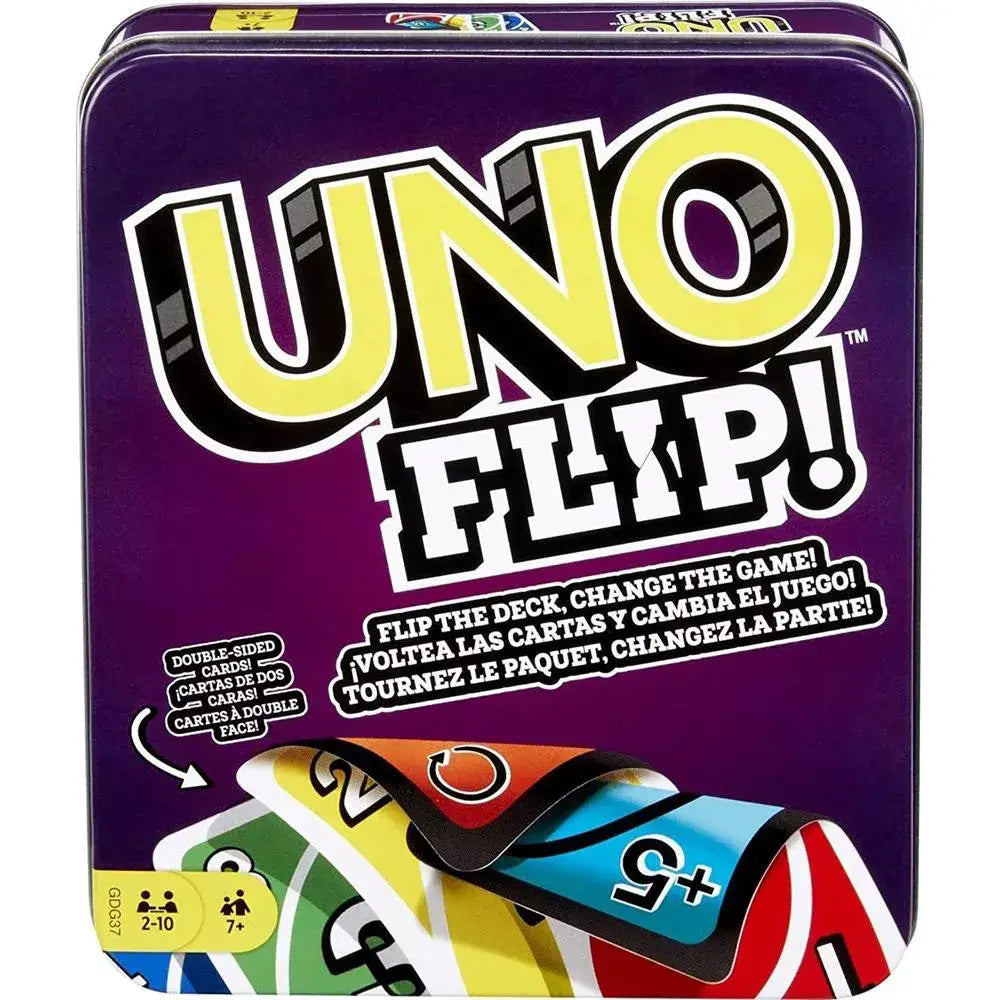 UNO FLIP Card Game in Storage Tin GDG37
