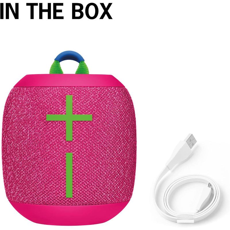 Ultimate Ears WONDERBOOM 3, Small Portable Wireless Bluetooth Speaker, Big Bass 360-Degree Sound for Outdoors, Waterproof thumbnail