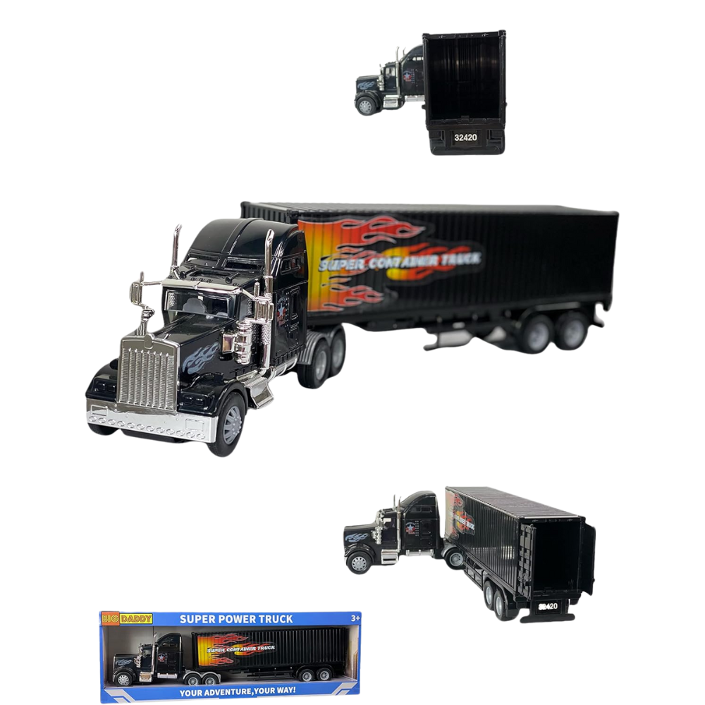 Big Daddy Heavy Duty Tractor Trailer Cargo Transporter with Cargo Hold thumbnail