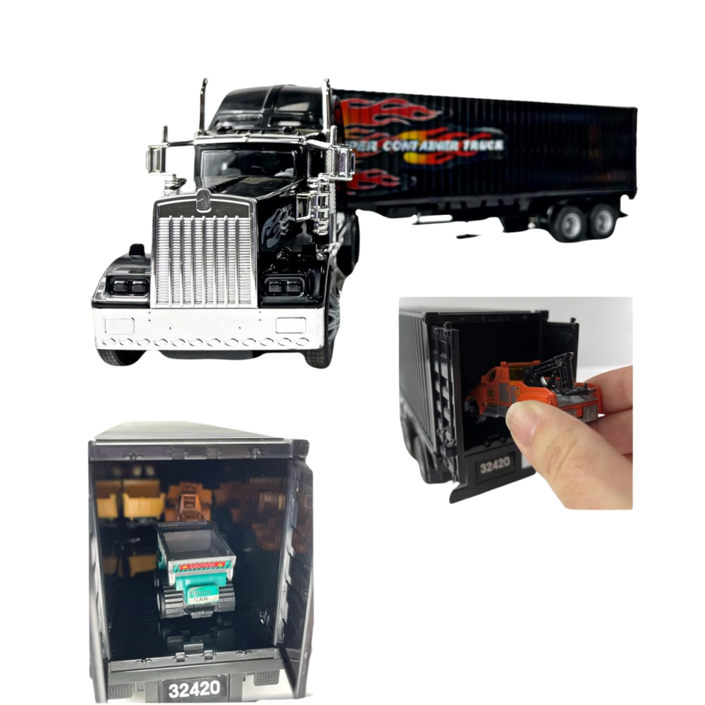 Big Daddy Heavy Duty Tractor Trailer Cargo Transporter with Cargo Hold thumbnail