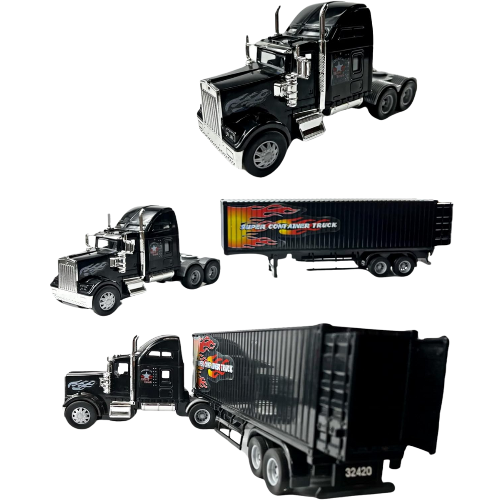 Big Daddy Heavy Duty Tractor Trailer Cargo Transporter with Cargo Hold thumbnail