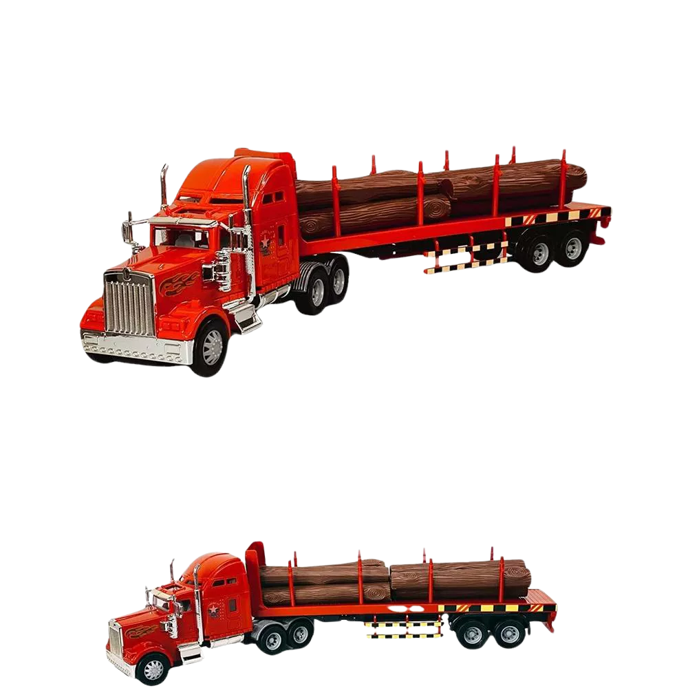 Big Daddy Big Rig Heavy Duty Lumber Tractor Trailer Transport Series thumbnail