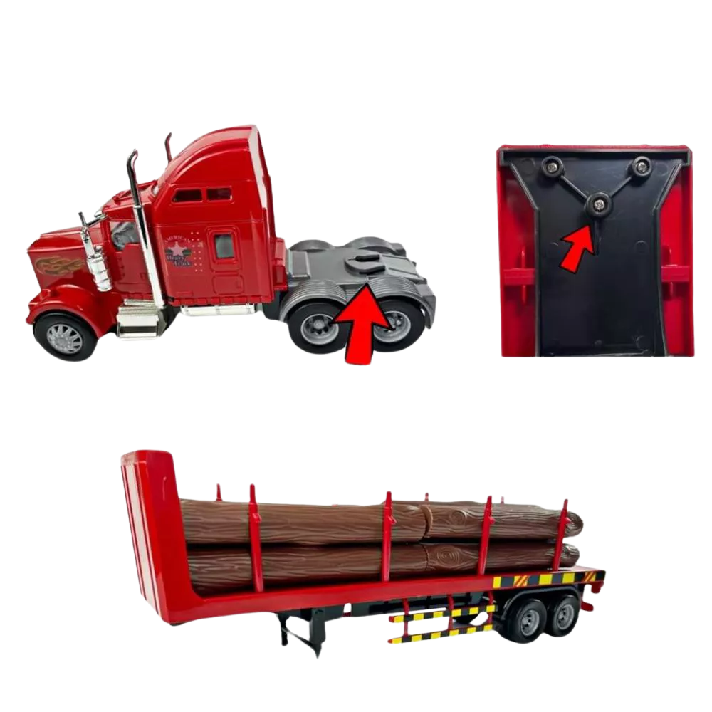 Big Daddy Big Rig Heavy Duty Lumber Tractor Trailer Transport Series thumbnail