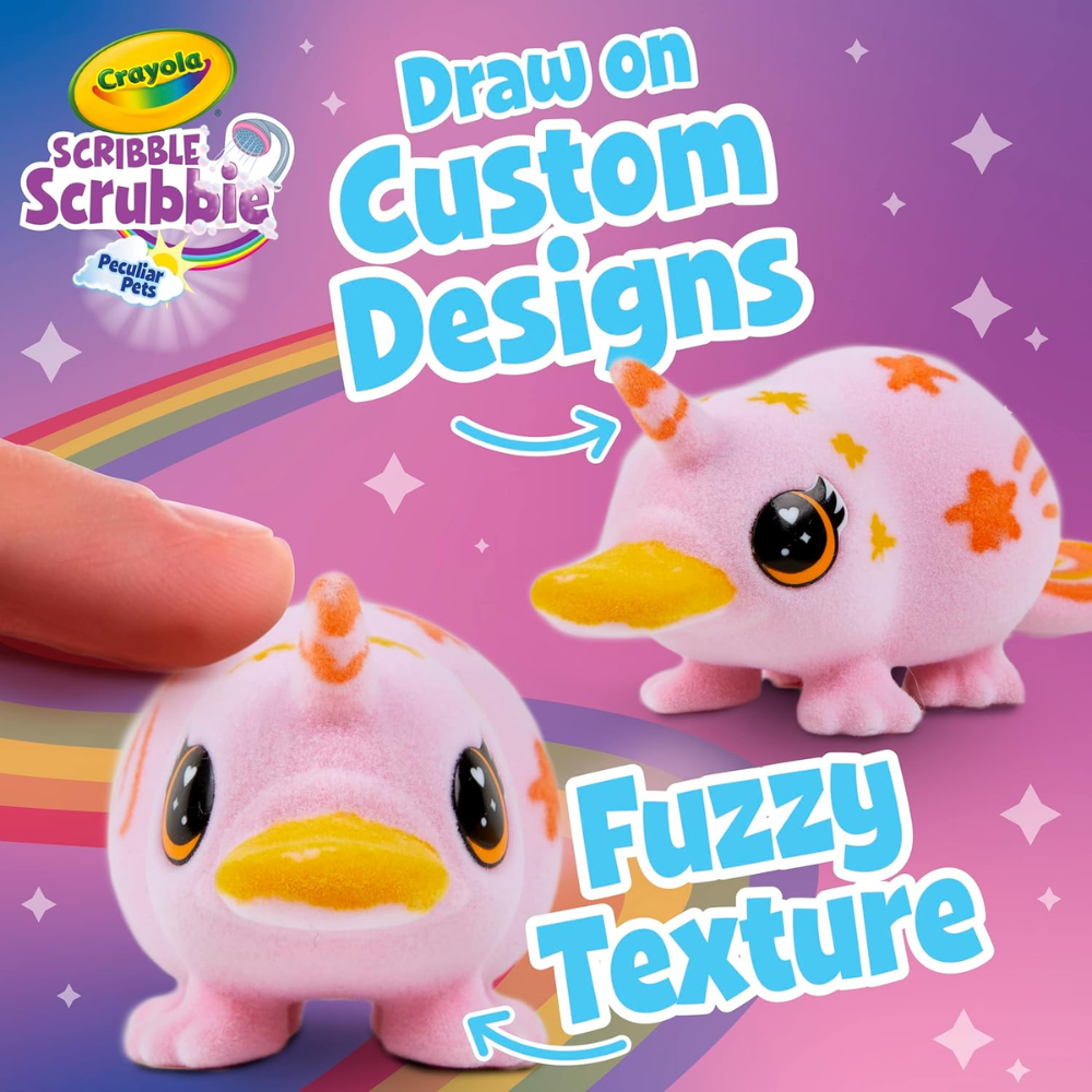 Crayola Scribble Scrubbie Peculiar Pets Rainbow Tub Set 74-7443 thumbnail