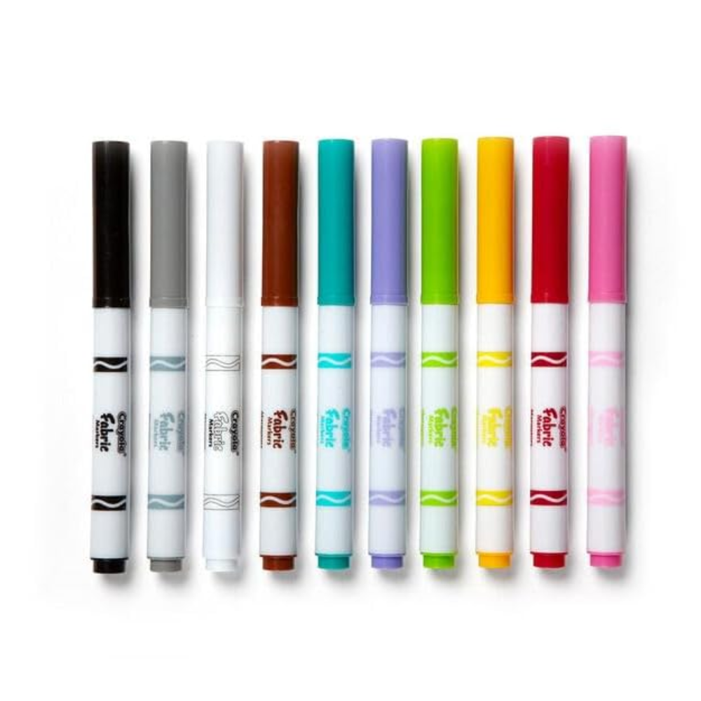 Crayola Fabric Marker Set Fine Line Markers 58-8626 thumbnail