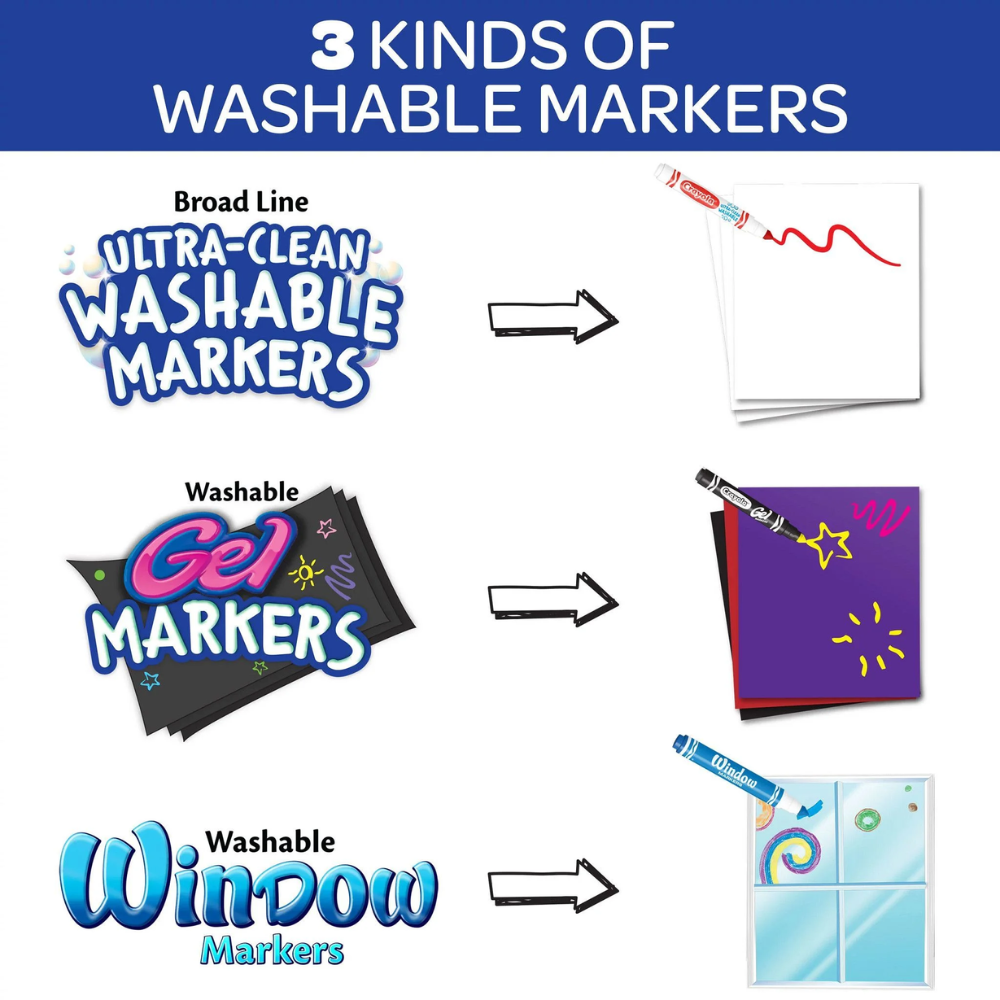 Crayola Washable Marker Set 64ct 58-8180 thumbnail