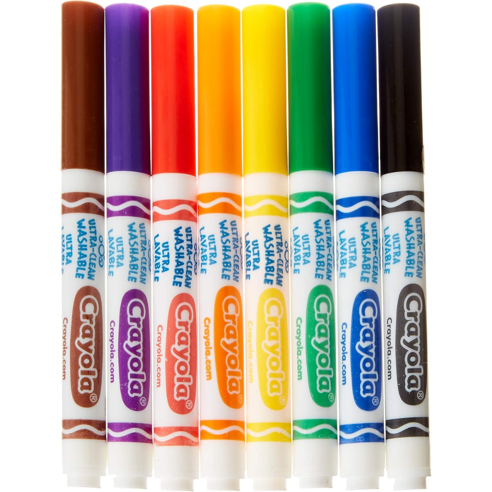 Crayola Classic Colors Broad Line Washable Markers 8 Count 58-7808 thumbnail