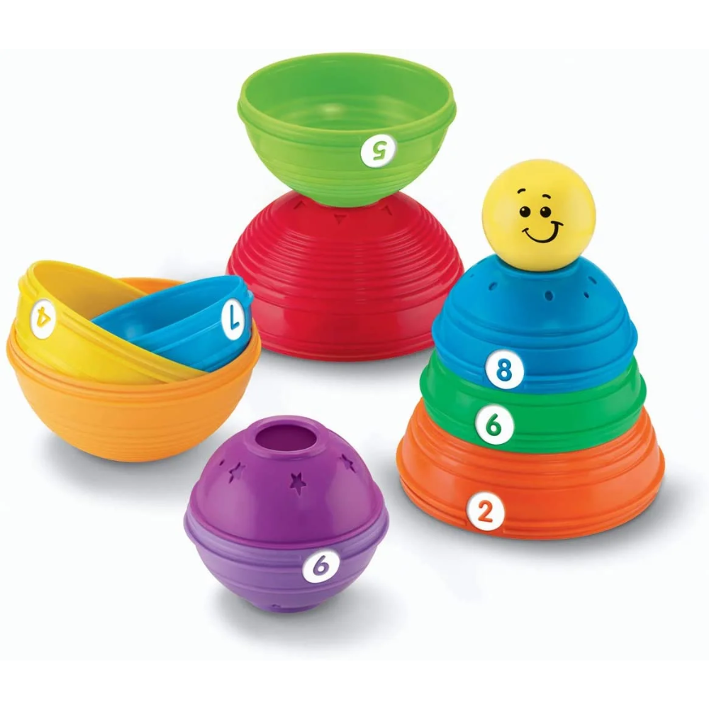 Fisher-Price Brilliant Basics Stack & Roll Cups K7166 thumbnail