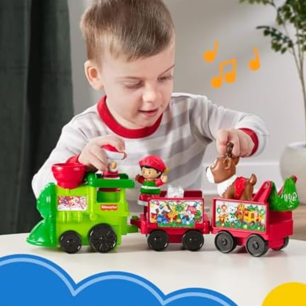 Fisher-Price Little People Musical Christmas Train HWY22 thumbnail