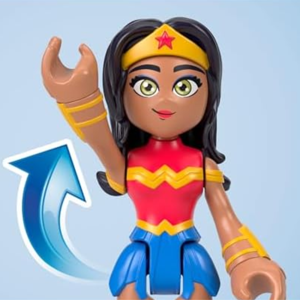 Fisher-Price Imaginext DC Super Friends Toys Rivals Figure Set with Wonder Woman Harley Quinn & Poison Ivy. With bold colors, recognizable costumes, and empowering female characters, this set makes a fantastic gift for any young superhero fan. HWD49 thumbnail
