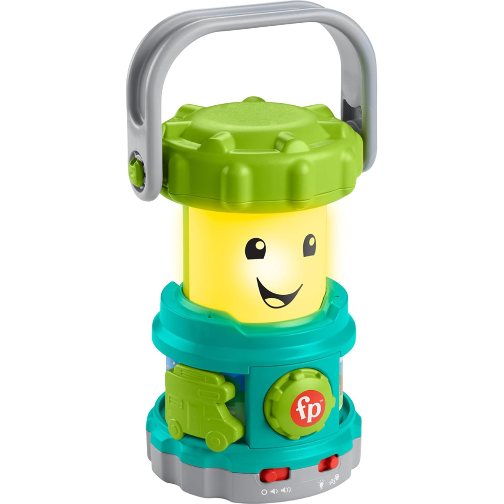 Fisher-Price Baby Learning Toy Laugh & Learn Camping Fun Lantern, Pretend Camping Gear. ung explorers can enjoy a pretend outdoor adventure right in the living room with the Laugh & Learn Camping Fun Lantern from Fisher-Price. HTJ76 thumbnail